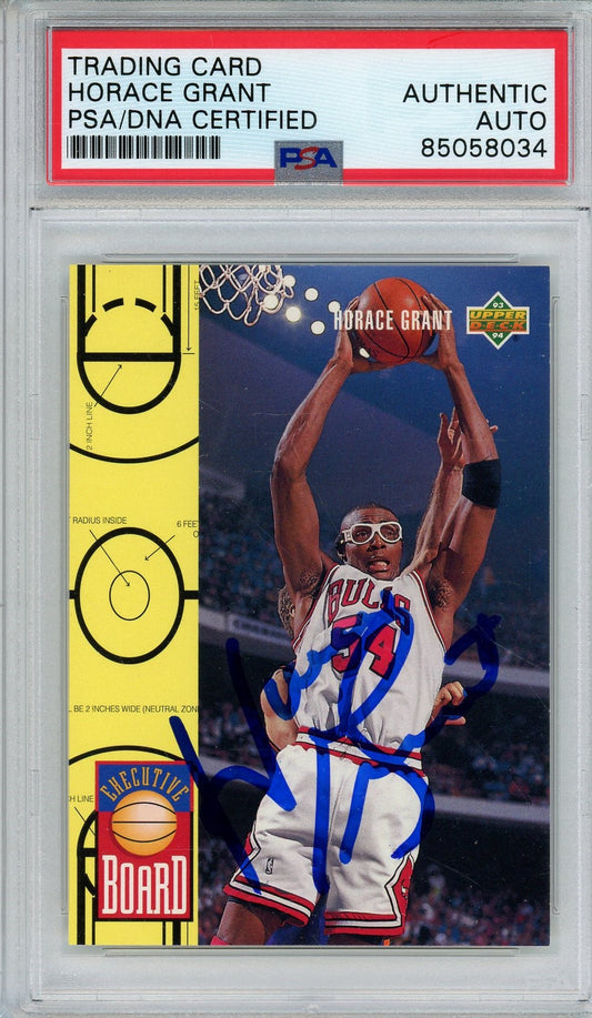 1993 UPPER DECK HORACE GRANT EXECUTIVE BOARD PSA DNA AUTOGRAPH