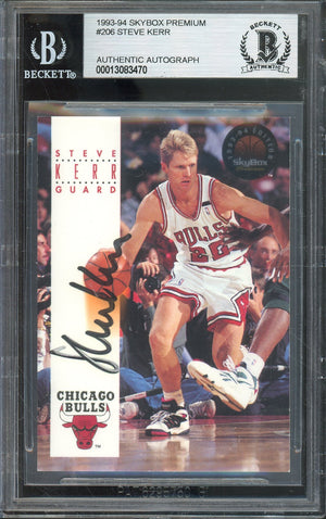 1993-94 SKYBOX PREMIUM STEVE KERR #206 BULLS AUTOGRAPH BGS AUTHENTIC