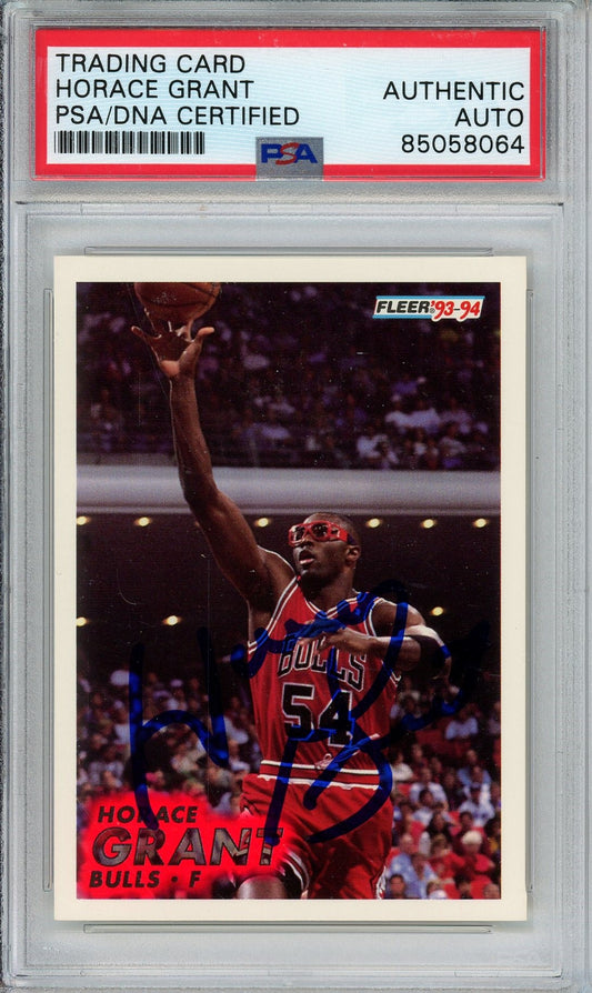 1993 FLEER HORACE GRANT AUTO CARD PSA DNA (8064)