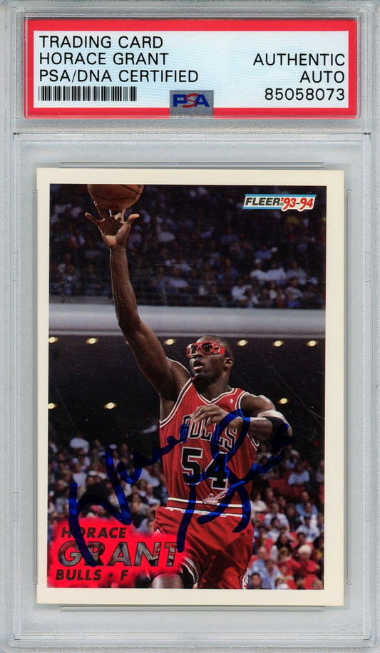 1993 FLEER HORACE GRANT AUTO CARD PSA DNA (8073)