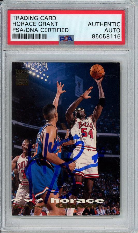 1993 STADIUM CLUB HORACE GRANT AUTO CARD PSA DNA (8116)