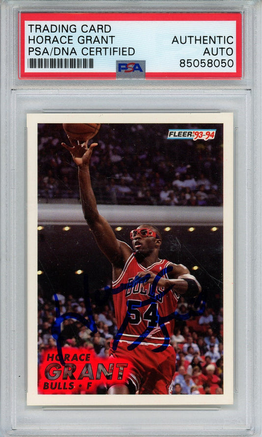 1993 FLEER HORACE GRANT AUTO CARD PSA DNA (8050)