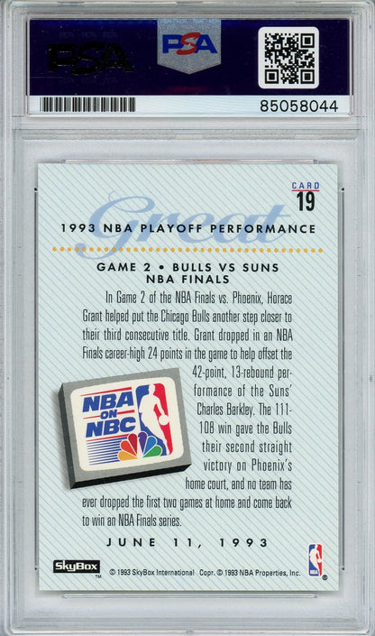 1993 SKYBOX NBA ON NBC HORACE GRANT AUTO CARD PSA DNA (8044)