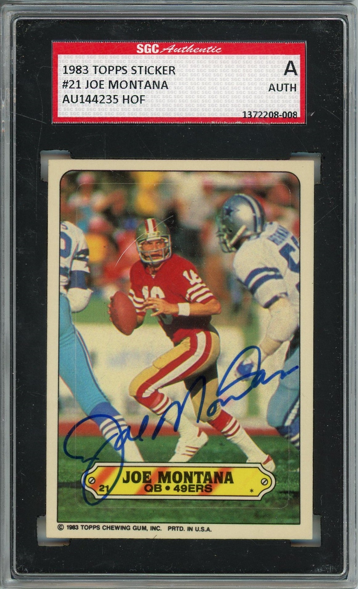 thumbnail image 2 of 1983 Topps Football Complete Sticker Set (33 Cards) – Factory Sealed, Includes Montana, Payton, Bradshaw 2 of 2