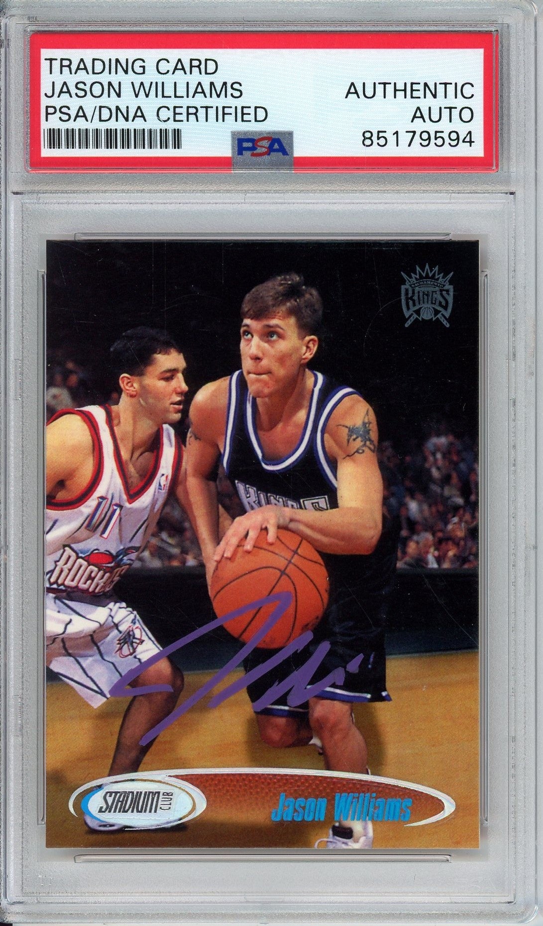 1998 STADIUM CLUB JASON WILLIAMS AUTO ROOKIE RC PSA DNA (9594)