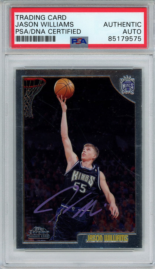 1998 TOPPS CHROME JASON WILLIAMS AUTO ROOKIE RC PSA DNA (9575)