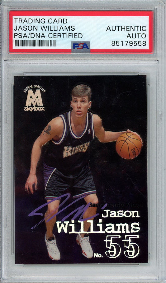 1998 SKYBOX METAL JASON WILLIAMS AUTO ROOKIE RC PSA DNA (9558)