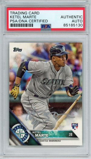2016 TOPPS SERIES 1 KETEL MARTE AUTO CARD PSA DNA (5130)