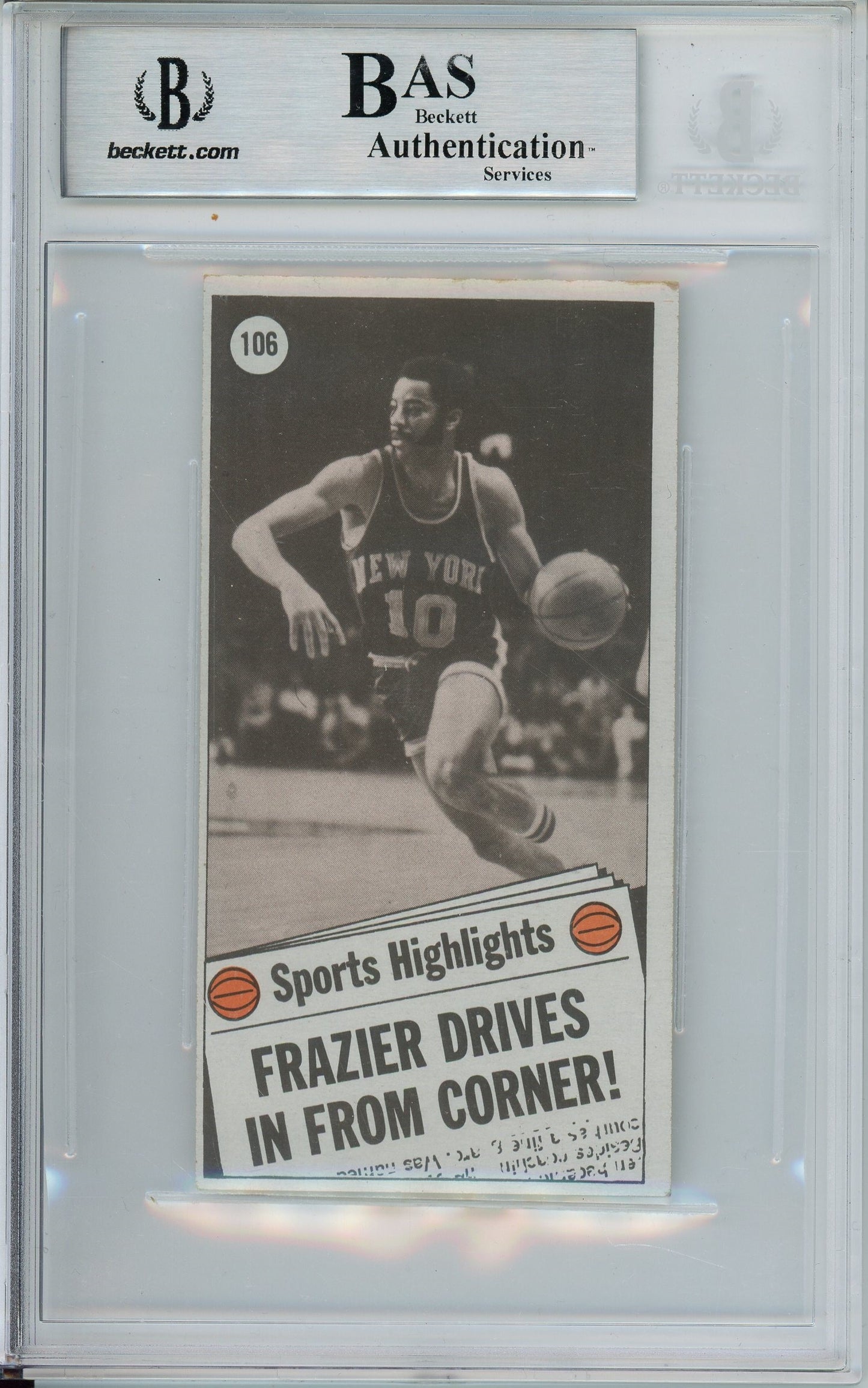 1970 TOPPS 1971 ALL STAR WALT FRAZIER AUTO CARD BAS (0235)