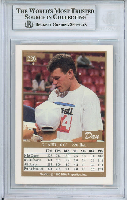 1990-91 SKYBOX DAN MAJERLE #226 OLYMPIC GOLD MEDALIST AUTO BGS AUTHENTIC