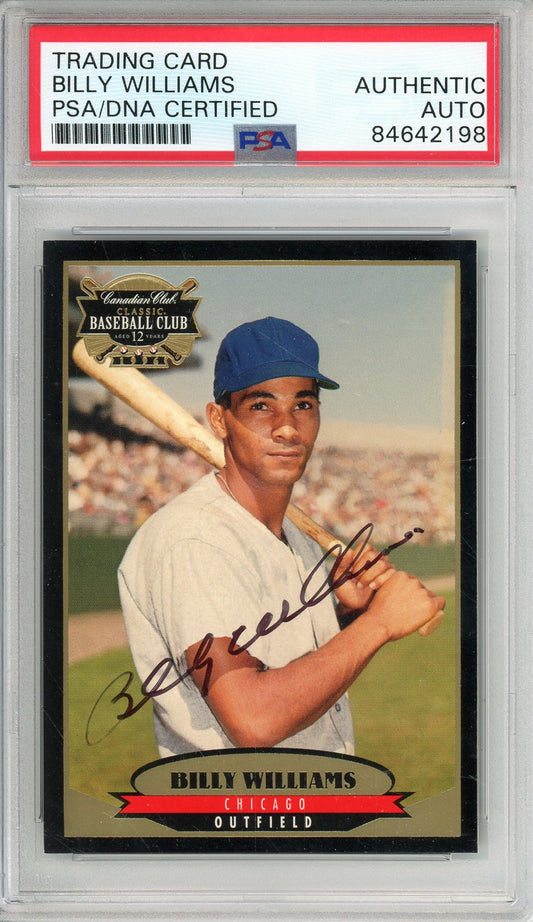 1996 CANADIAN CLASSIC BILLY WILLIAMS #4 HOF CUBS AUTOGRAPH PSA/DNA