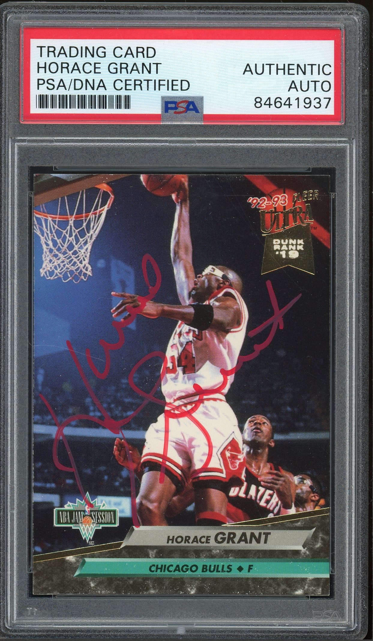 1992-93 Fleer Ultra #219 Horace Grant Auto - PSA/DNA (1937)
