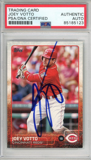 2015 TOPPS SERIES ONE JOEY VOTTO #15 REDS 6-TIME ALL STAR AUTOGRAPH PSA/DNA
