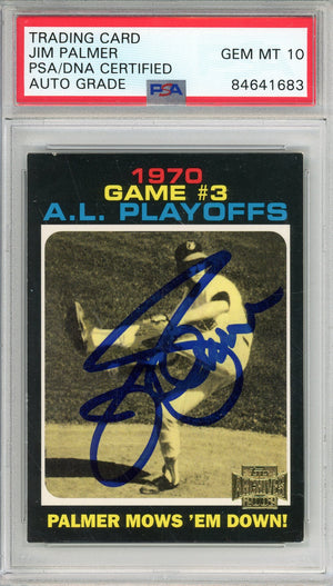 2002 TOPPS ARCHIVES JIM PALMER #197 HOF ORIOLES 3-TIME WORLD SERIES CHAMP AUTOGRAPH PSA/DNA