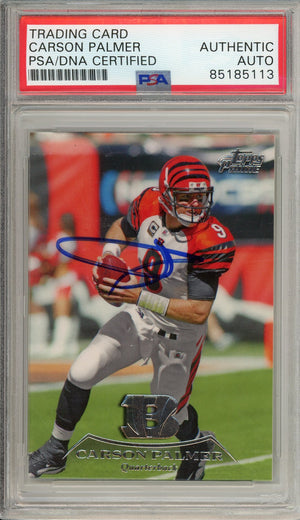 2010 TOPPS PRIME CARSON PALMER #109 BENGALS AUTOGRAPH PSA/DNA