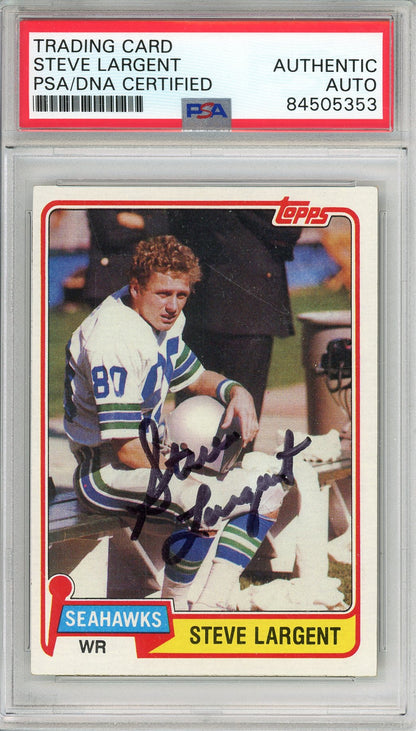 1981 TOPPS STEVE LARGENT #271 HOF SEAHAWKS AUTOGRAPH PSA/DNA
