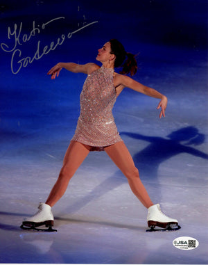 EKATERINA GORDEEVA AUTOGRAPHED 8X10 PHOTO - FIGURE SKATING (JSA)