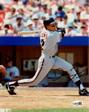 DARREN LEWIS AUTOGRAPHED 8X10 PHOTO - SAN FRANCISCO GIANTS (JSA) (VERSION 2)