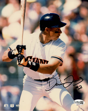 DARREN LEWIS AUTOGRAPHED 8X10 PHOTO - SAN FRANCISCO GIANTS (JSA) (VERSION 1)