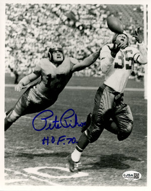 PETE PIHOS AUTOGRAPHED 8X10 PHOTO - EAGLES (VERSION 1) (JSA)