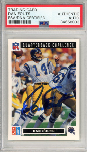 1991 UPPER DECK DOMINO'S DAN FOUTS #35 HOF AUTOGRAPH PSA/DNA