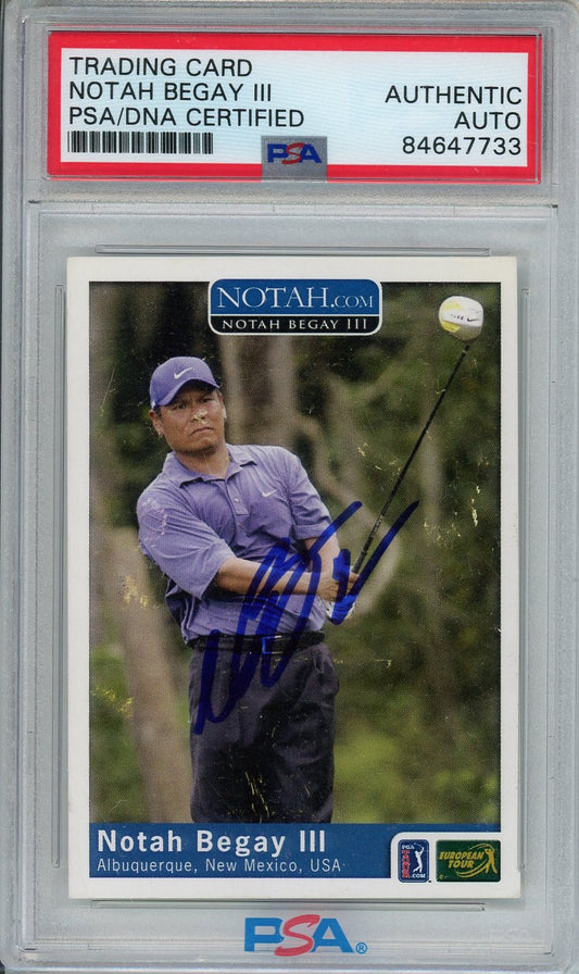 NOTAH BEGAY III SIGNED PSA/DNA CERTIFIED AUTHENTIC AUTOGRAPH CARD