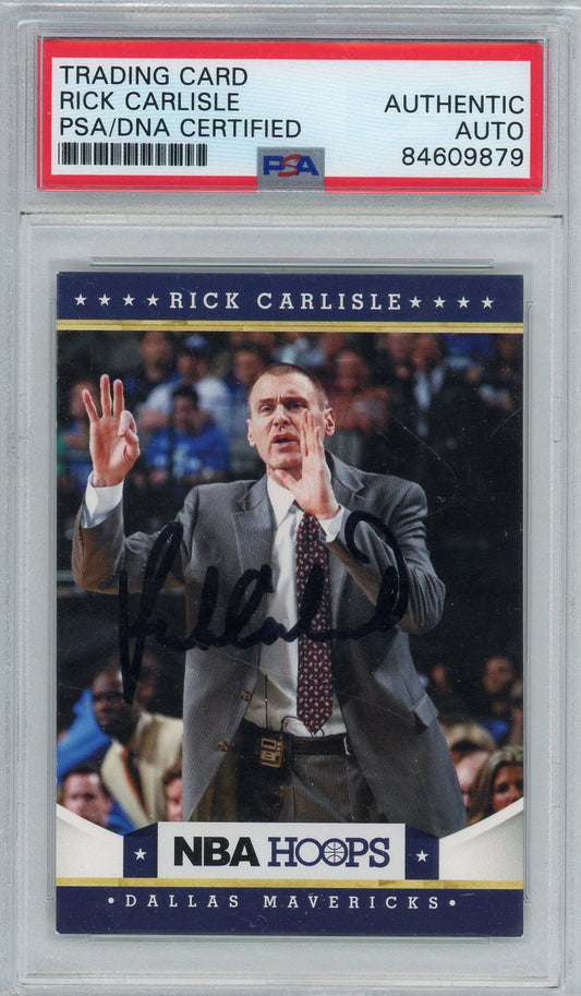 2012 PANINI NBA HOOPS RICK CARLISLE PSA/DNA AUTO