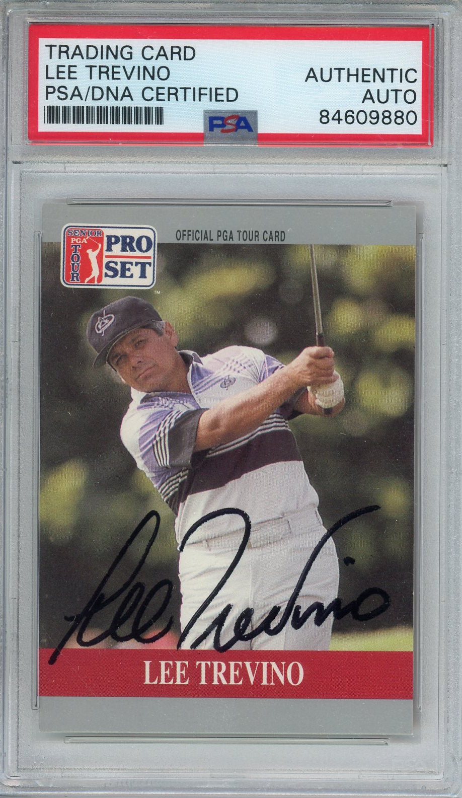 LEE TREVINO SIGNED PSA/DNA CERTIFIED AUTHENTIC AUTOGRAPH CARD