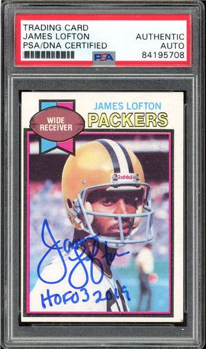 1979 Topps #310 James Lofton Auto ROOKIE RC PSA DNA Authentic