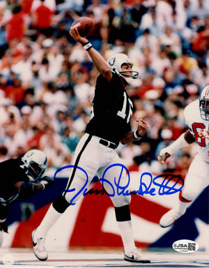 JIM PLUNKETT AUTOGRAPHED 8X10 PHOTO - RAIDERS (JSA)