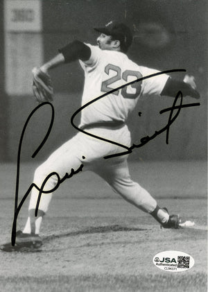 LUIS TIANT AUTOGRAPHED 5X7 PHOTO - (JSA)