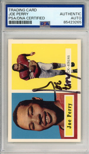 1994 TOPPS ARCHIVES JOE PERRY #129 HOF AUTOGRAPH PSA/DNA