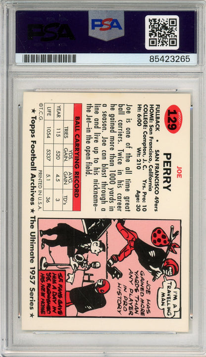 1994 TOPPS ARCHIVES JOE PERRY #129 HOF AUTOGRAPH PSA/DNA