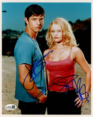 JASON BEHR & EMILIE DERAVEN AUTOGRAPHED 8X10 PHOTO - ENTERTAINMENT (JSA) ROSWELL