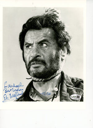 ELI WALLACH AUTOGRAPHED 8X10 PHOTO - ENTERTAINMENT (JSA) THE GOOD BAD & UGLY
