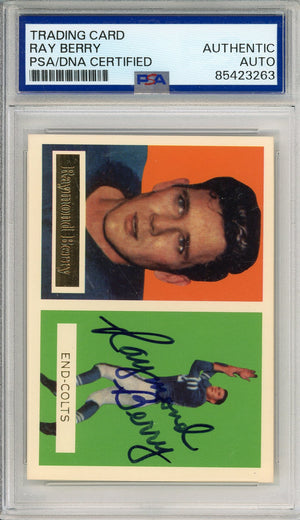 1994 TOPPS ARCHIVES RAY BERRY #94 HOF AUTOGRAPH PSA/DNA