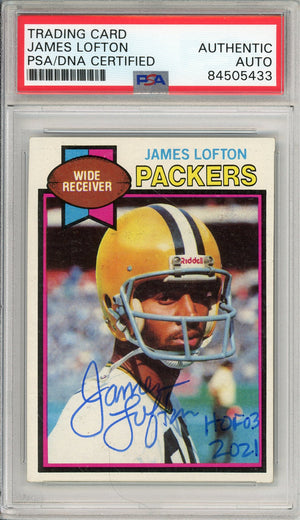 1979 TOPPS JAMES LOFTON #310 ROOKIE HOF AUTOGRAPH PSA/DNA
