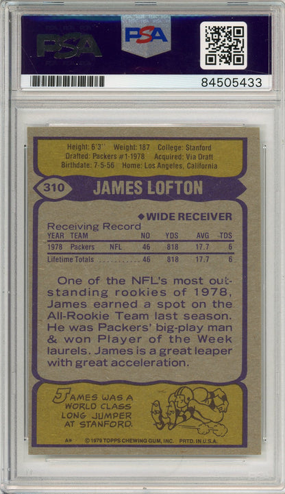 1979 TOPPS JAMES LOFTON #310 ROOKIE HOF AUTOGRAPH PSA/DNA