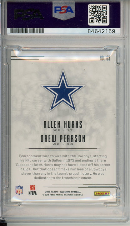 2018 PANINI ILLUSIONS DREW PEARSON #63 HOF AUTOGRAPH PSA/DNA