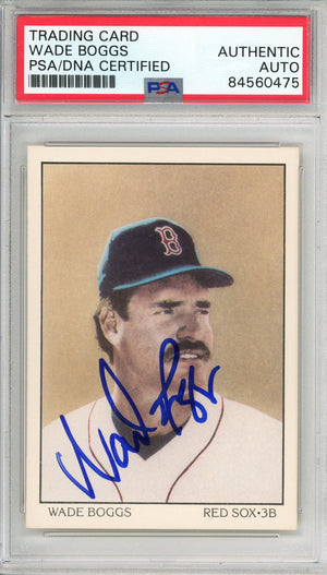 1990 SCORE WADE BOGGS #683 HOF RED SOX 12-TIME ALL STAR AUTOGRAPH PSA/DNA