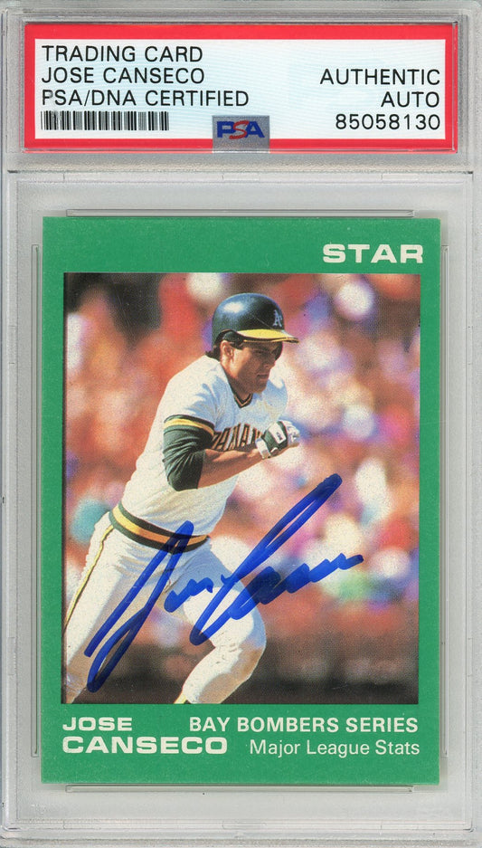 1988 STAR JOSE CANSECO #3 A'S HOF 2-TIME WORLD SERIES CHAMP PSA/DNA