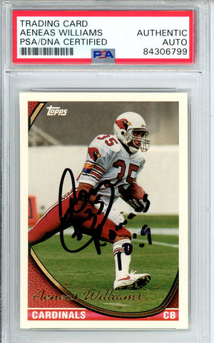 1994 TOPPS FOOTBALL - AENEAS WILLIAMS #394 CARDINALS HOF AUTOGRAPH PSA/DNA AUTHENTIC AUTO