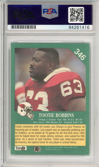 1991 FLEER FOOTBALL - TOOTIE ROBBINS #346 CARDINALS AUTOGRAPH PSA/DNA AUTHENTIC AUTO