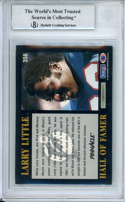 1993 PINNACLE HALL OF FAMER LARRY LITTLE #356 AUTOGRAPH BGS AUTHENTIC