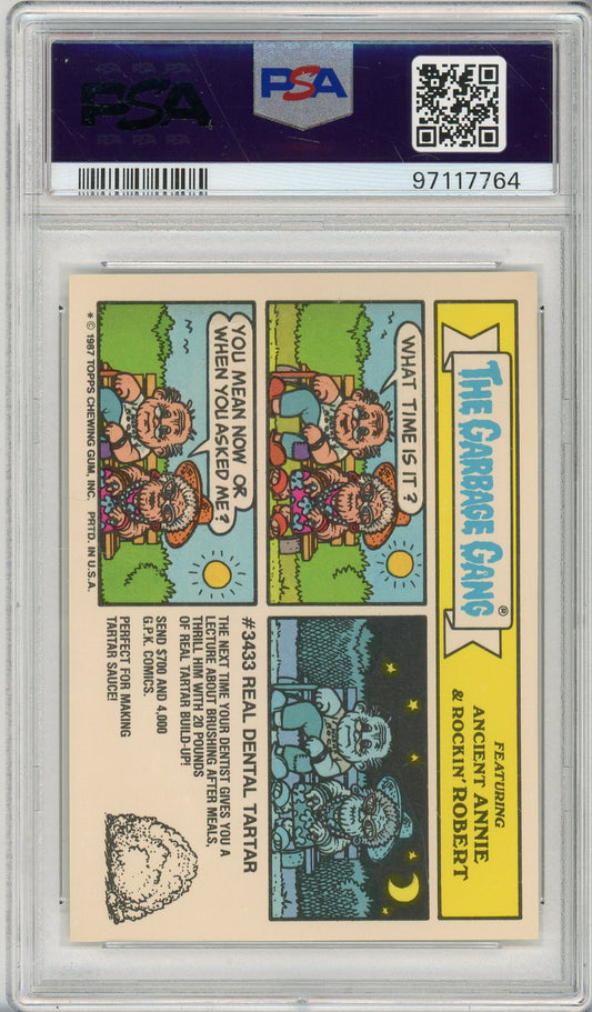 1987 GARBAGE PAIL KIDS VAN PIRE #411A STICKER PSA 8
