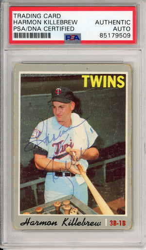 1970 Topps BASEBALL Harmon Killebrew #150 TWINS HOF PSA/DNA AUTHENTIC AUTO
