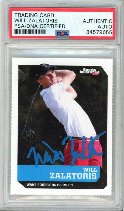 SPORTS ILLUSTRATED WILL ZALATORIS #692 AUTHENTIC AUTO PSA/DNA
