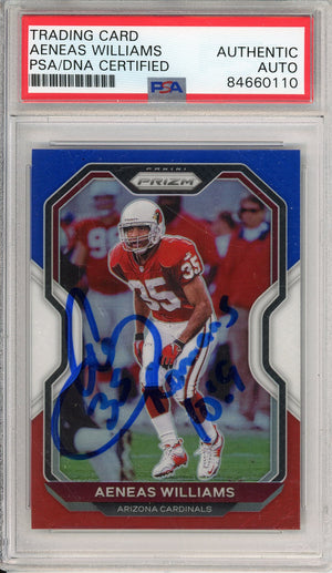 2020 PANINI PRIZM AENEAS WILLIAMS #271 HOF CARDINALS 5-TIME AUTOGRAPH PSA/DNA