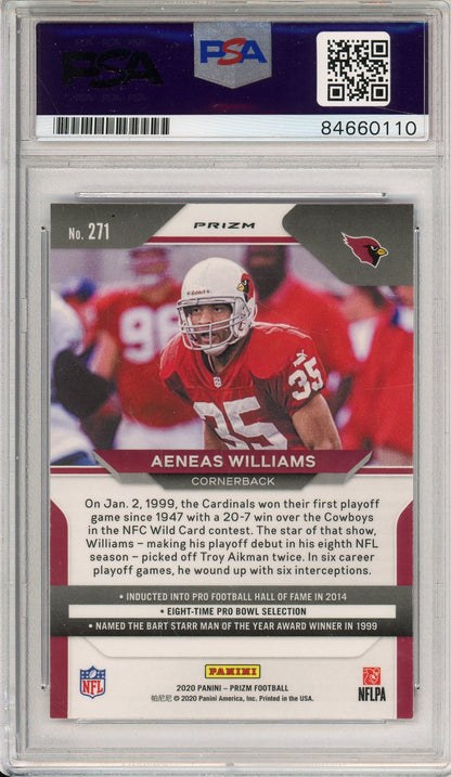 2020 PANINI PRIZM AENEAS WILLIAMS #271 HOF CARDINALS 5-TIME AUTOGRAPH PSA/DNA