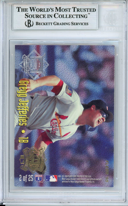 1995 FLEER ALL-STARS FRANK THOMAS #2 HOF AUTOGRAPH BECKETT AUTHENTIC